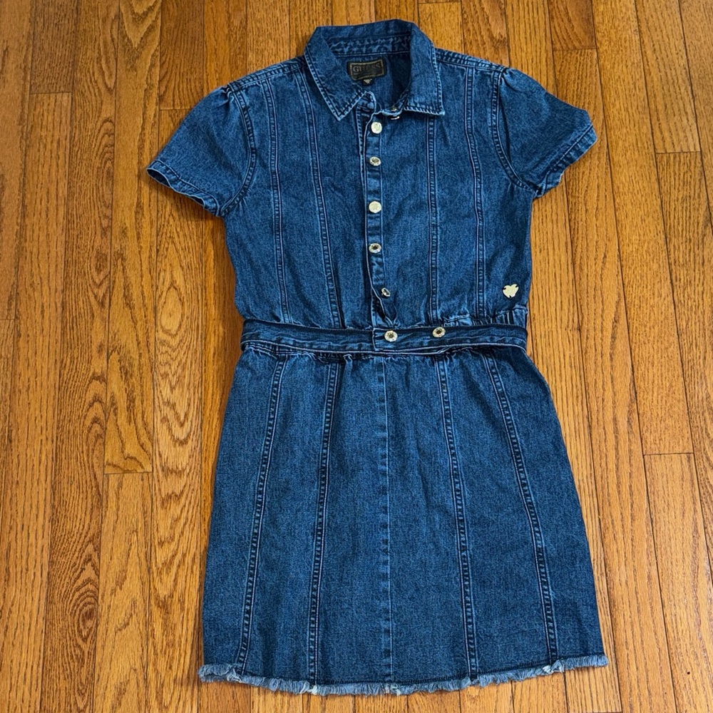 Guess Blue Denim Casual Kids Dress